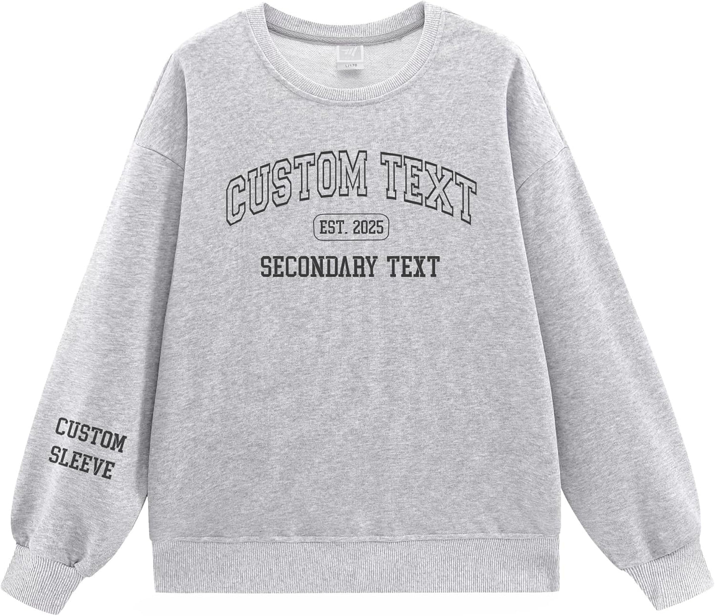 Personalized Embroidered Sweatshirt - Custom Design