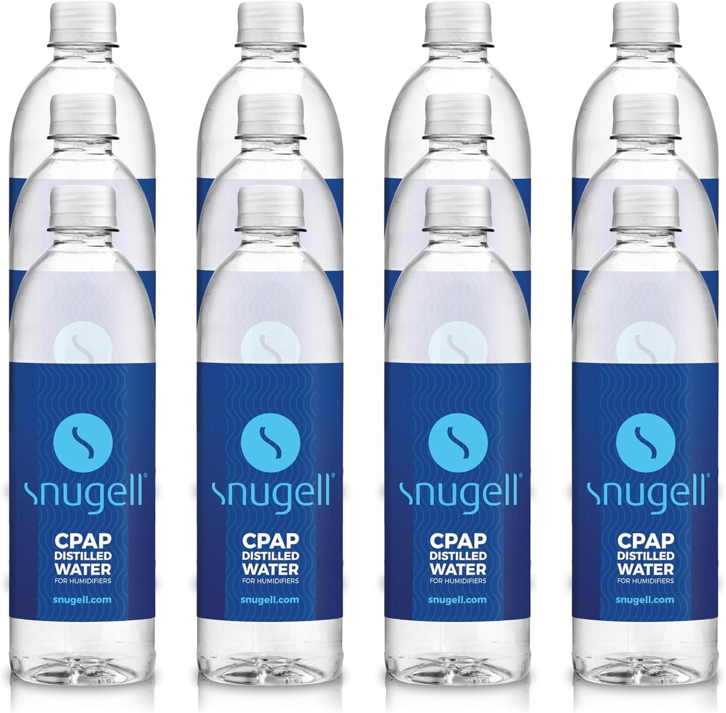 Snugell Distilled Water for CPAP Machines - Ultra-Pure 12-Pack