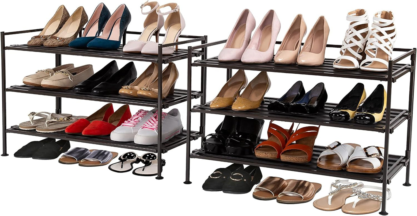 Sturdy Freestanding Storage Shelf for Bedroom and Closet Use