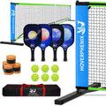 Pickleball Net for Driveway 22FT Regulation Size with 4 Paddles