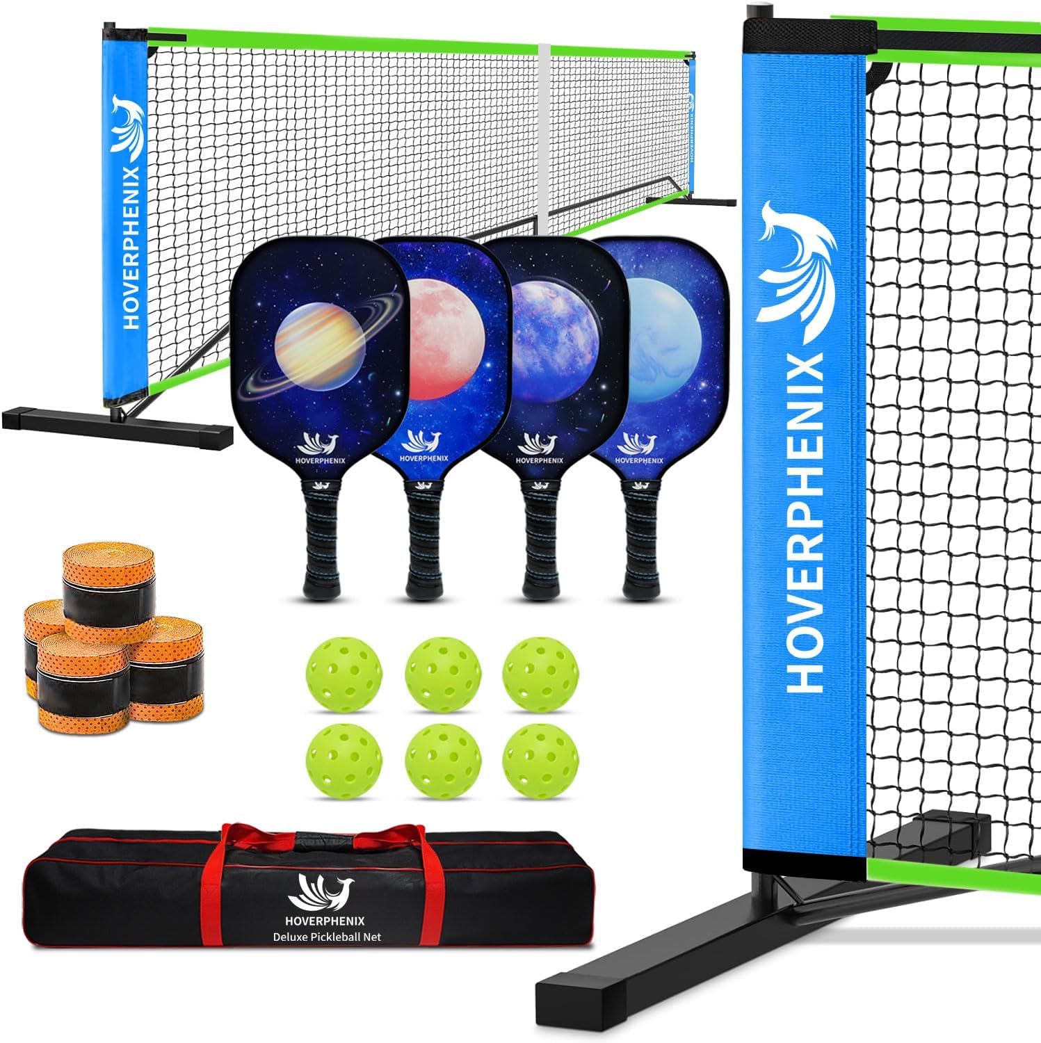 22FT Regulation Size Pickleball Net Set with Paddles and Balls