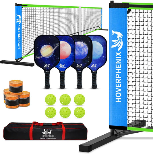 22FT Regulation Size Pickleball Net Set with Paddles and Balls