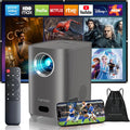 Electric Focus Projector with WiFi and Bluetooth - Bright 1080P Home