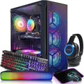 STGAubron Gaming PC Desktop Intel Core i7 - Ready for 1440p Gaming