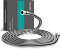 Encrypted Shower Hose 118 in Stainless Steel - Extra Long, Flexible