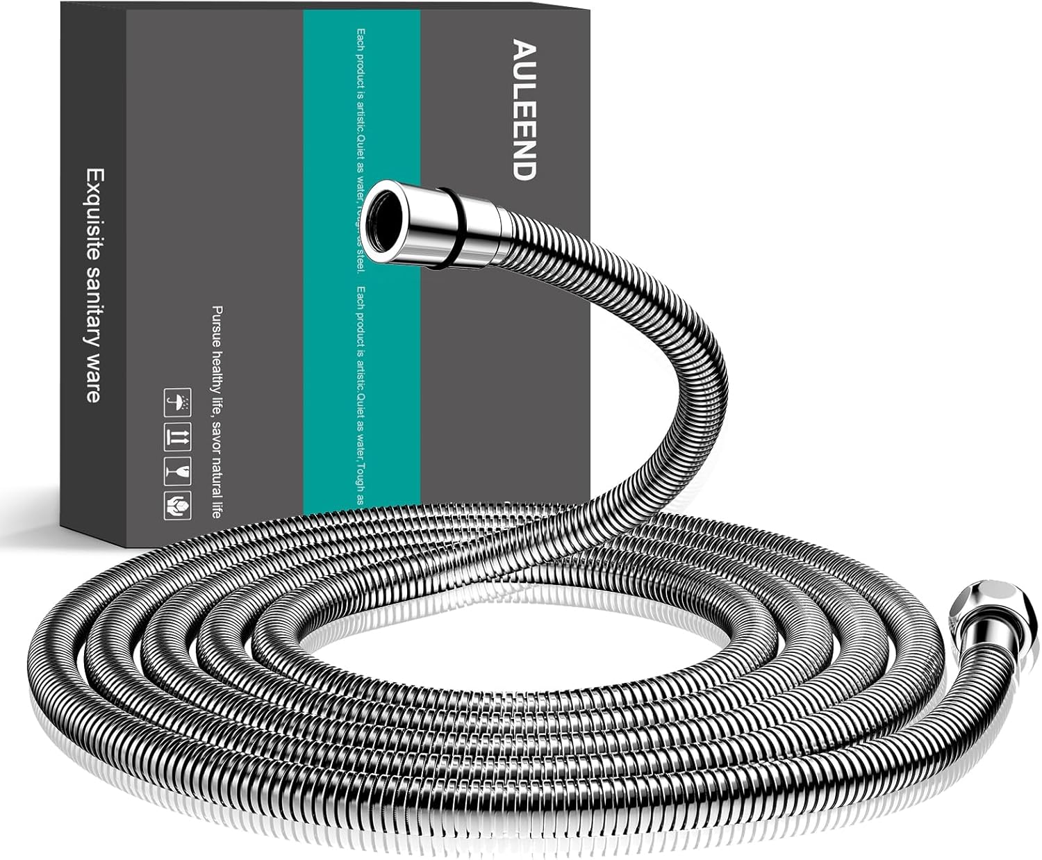 Extra Long 59-Inch Encrypted Shower Hose - Durable Stainless Steel