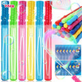 48 Pack 14 in Bubble Wands - Big Bubble Wands with Refills (6 Color)