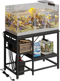 40-50 Gallon Fish Tank Stand with Power Outlet - Stable 660lb Capacity