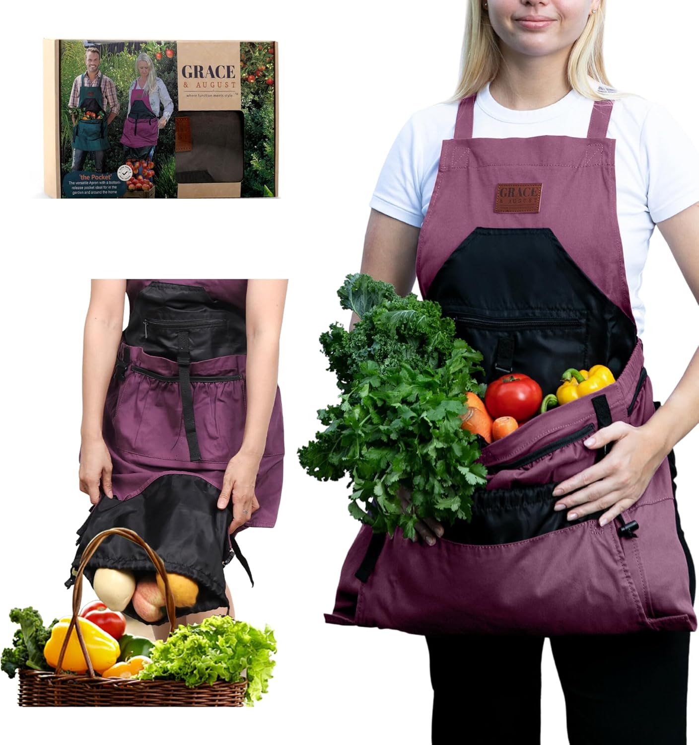Gardening Apron with Pockets for Ultimate Harvesting Convenience