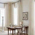 Pinch Pleated 105 Inch Linen Curtains for Elegant Living Spaces