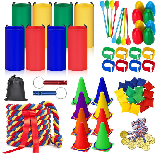 87 Pcs Carnival Outdoor Games Set for Fun Family Activities