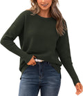 Fall Sweaters for Women 2025 Striped Ribbed Crew Neck - Cozy Fit