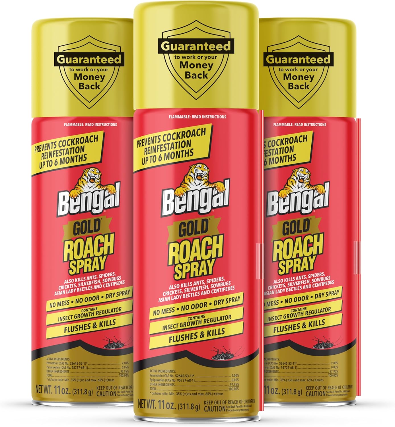 Bengal Gold Roach Spray - Odorless Bug Spray for Home Use