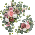Artificial Wedding Arch Flowers for Wedding Sign - Coffee Pink