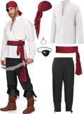 Spooktacular Creations Men Pirate Costume - Ready for Pirate Week