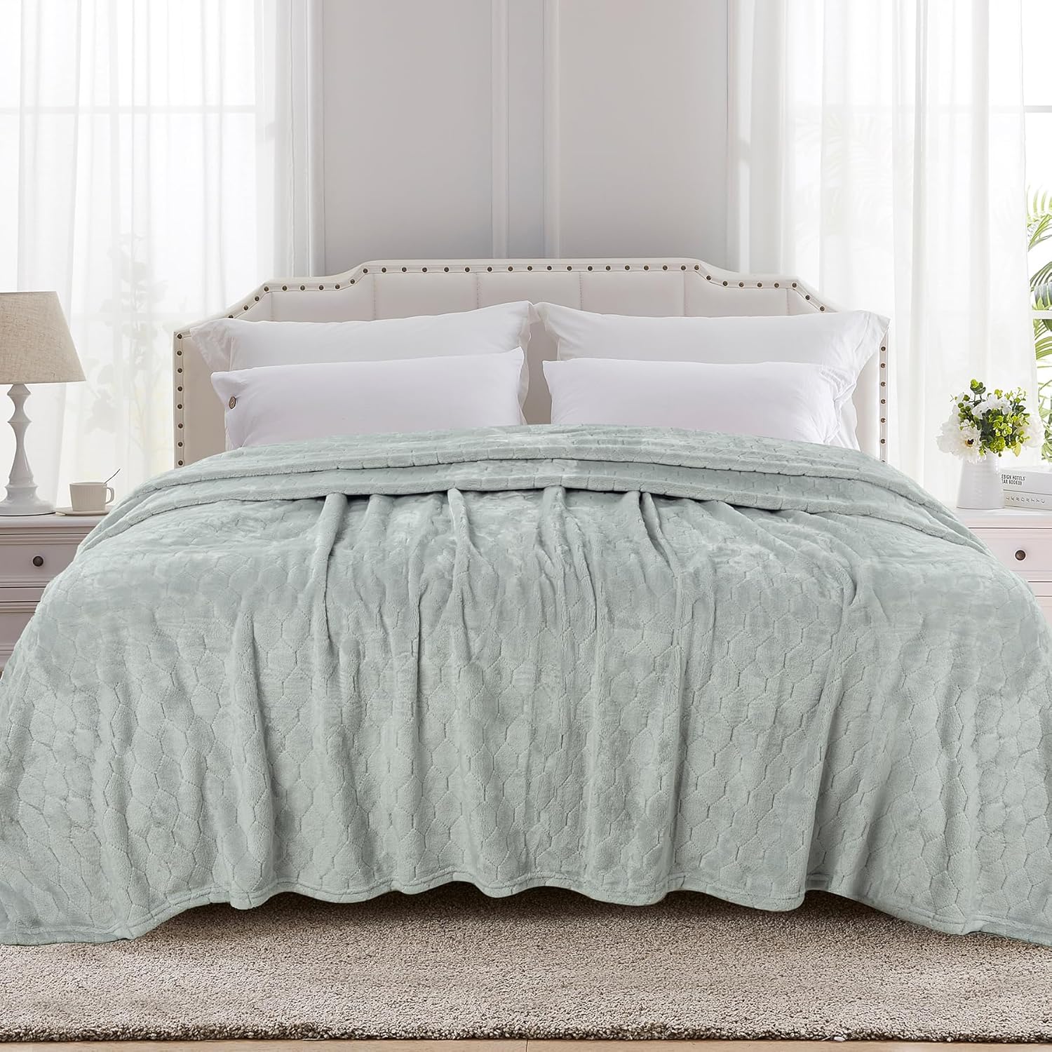 TOONOW Fleece Bed Blanket King Size for Cozy Comfort Anywhere