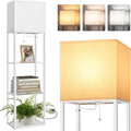 Dott Arts Floor Lamp with Shelves - Modern Storage & 3-Color LED