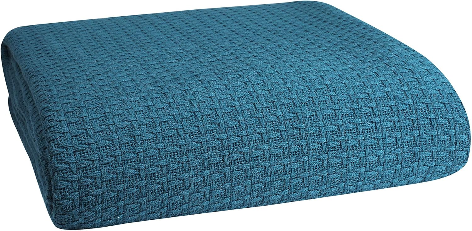 Elvana Home 100% Cotton Bed Blanket for All Seasons Comfort