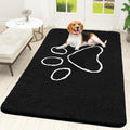 OLANLY Door Mat for Muddy Dog Paws 59x35 - Ultra Absorbent Chenille