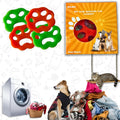 Pet Hair Remover For Laundry 4 Count - Reusable Washer/Dryer Tool