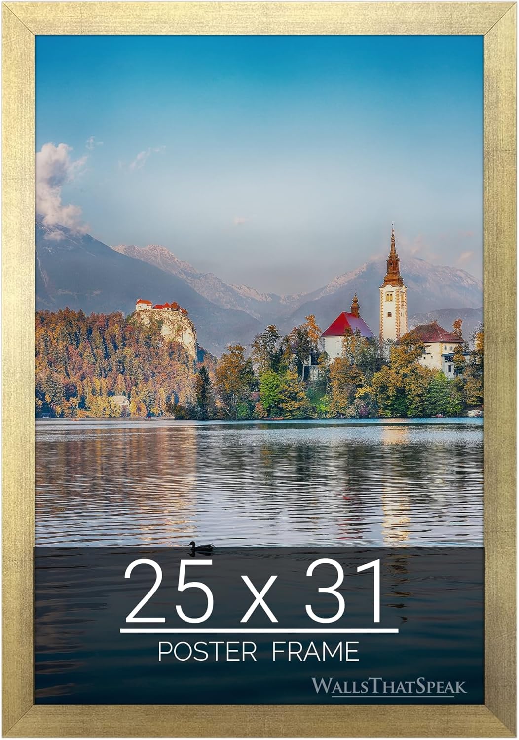 25x31 Gold Picture Frame for Puzzles Posters Photos Artwork