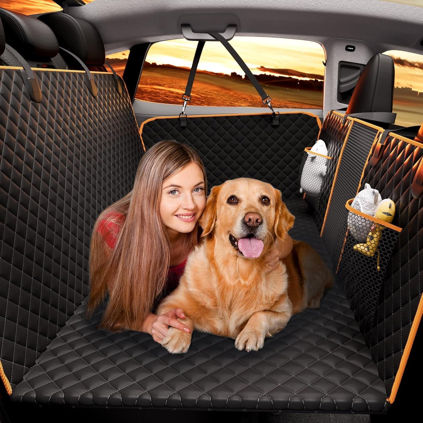 Back Seat Extender for Dogs - Heavy-Duty Car Seat Cover