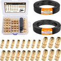 DOT Air Line Fittings Kit with 30ft 1/4ft and 20ft 3/8ft Tubing