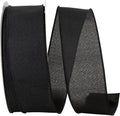Everyday Linen Wired Edge Ribbon 2-1/2 in x 50 yd - Black