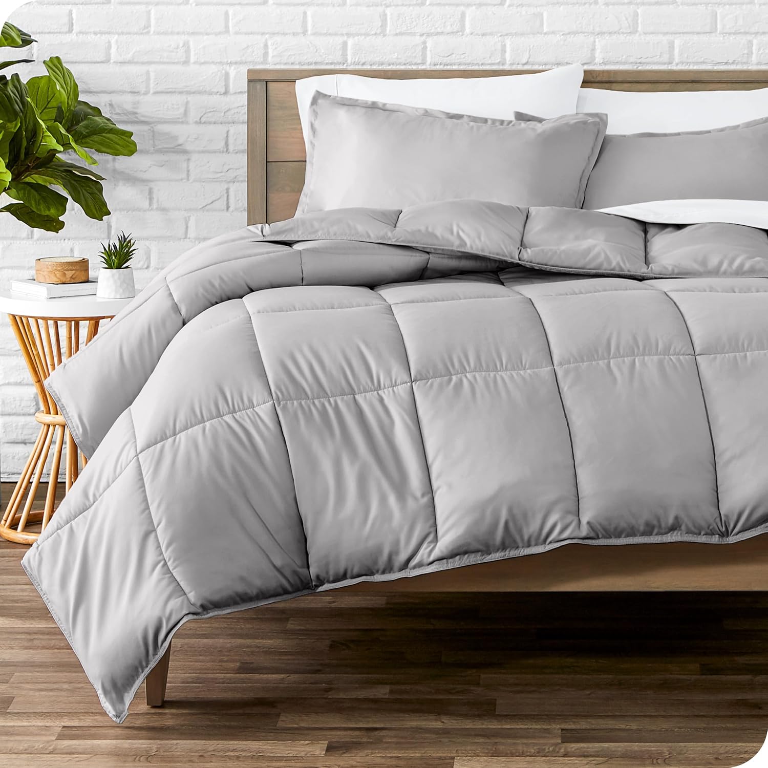 Bare Home Comforter Set - Ultra-Soft Goose Down Alternative