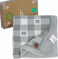 Gender-Neutral Baby Blanket Four-Leaf Clover - Soft Organic Cotton