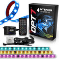 OPT7 Aura Interior Car Lights with Remote Control - Ambient LED Kit