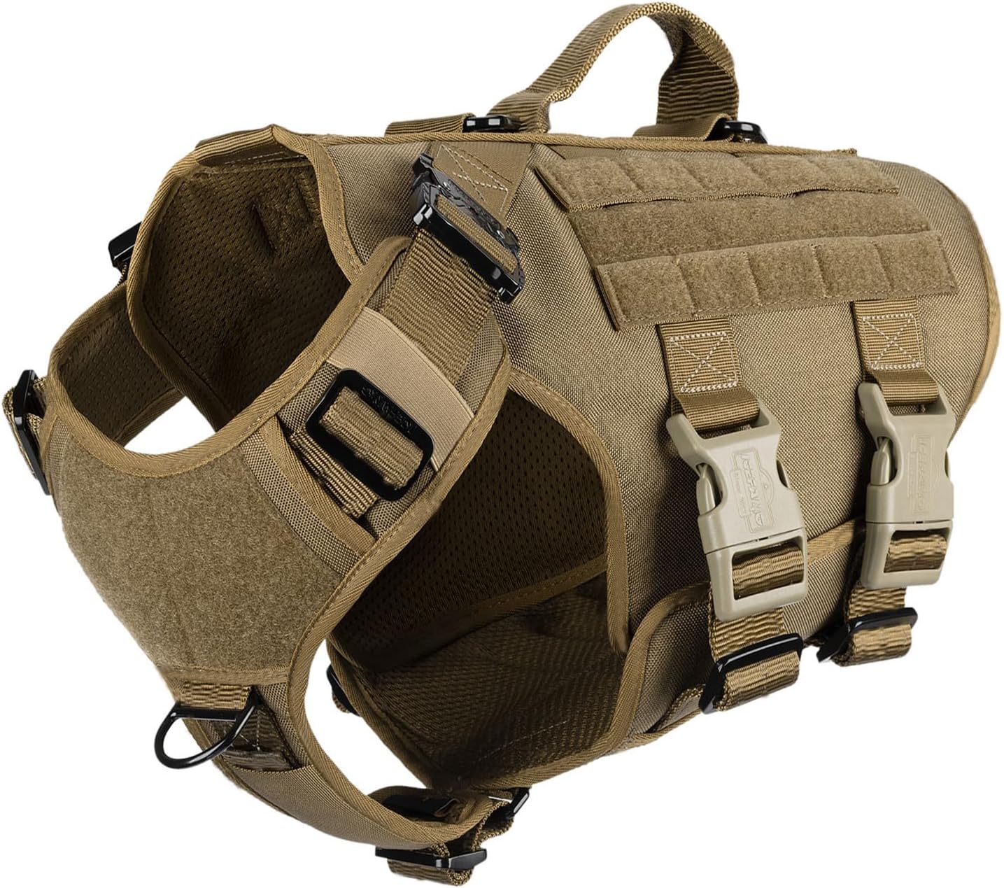 ICEFANG GN3 Tactical Dog Harness with 6X Buckle for Control