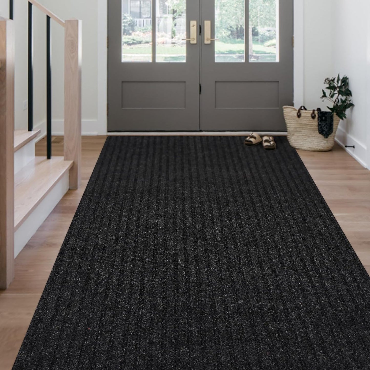Outdoor Indoor 3ft x 72ft Runner Rug with Non-Slip Backing