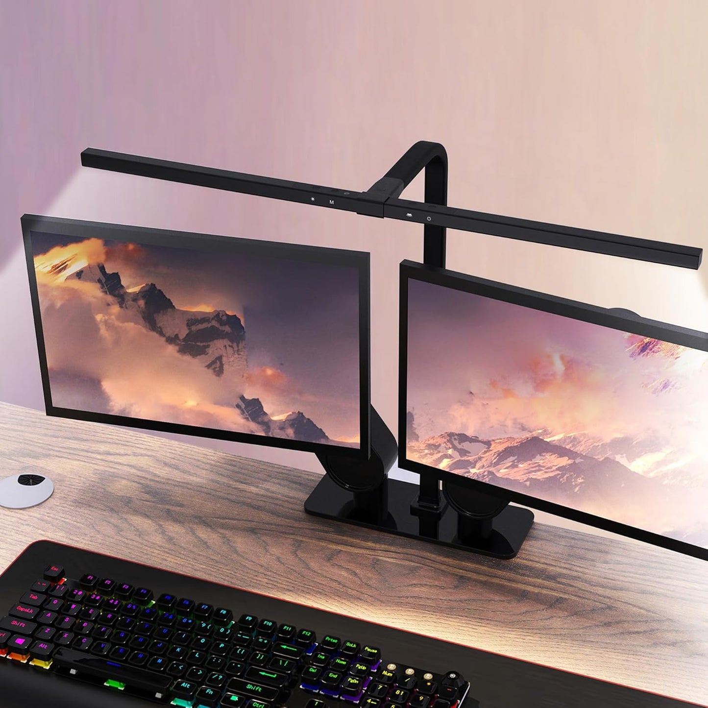 Curved Monitor E-Reading LED Light Bar - Dimmable & USB Powered