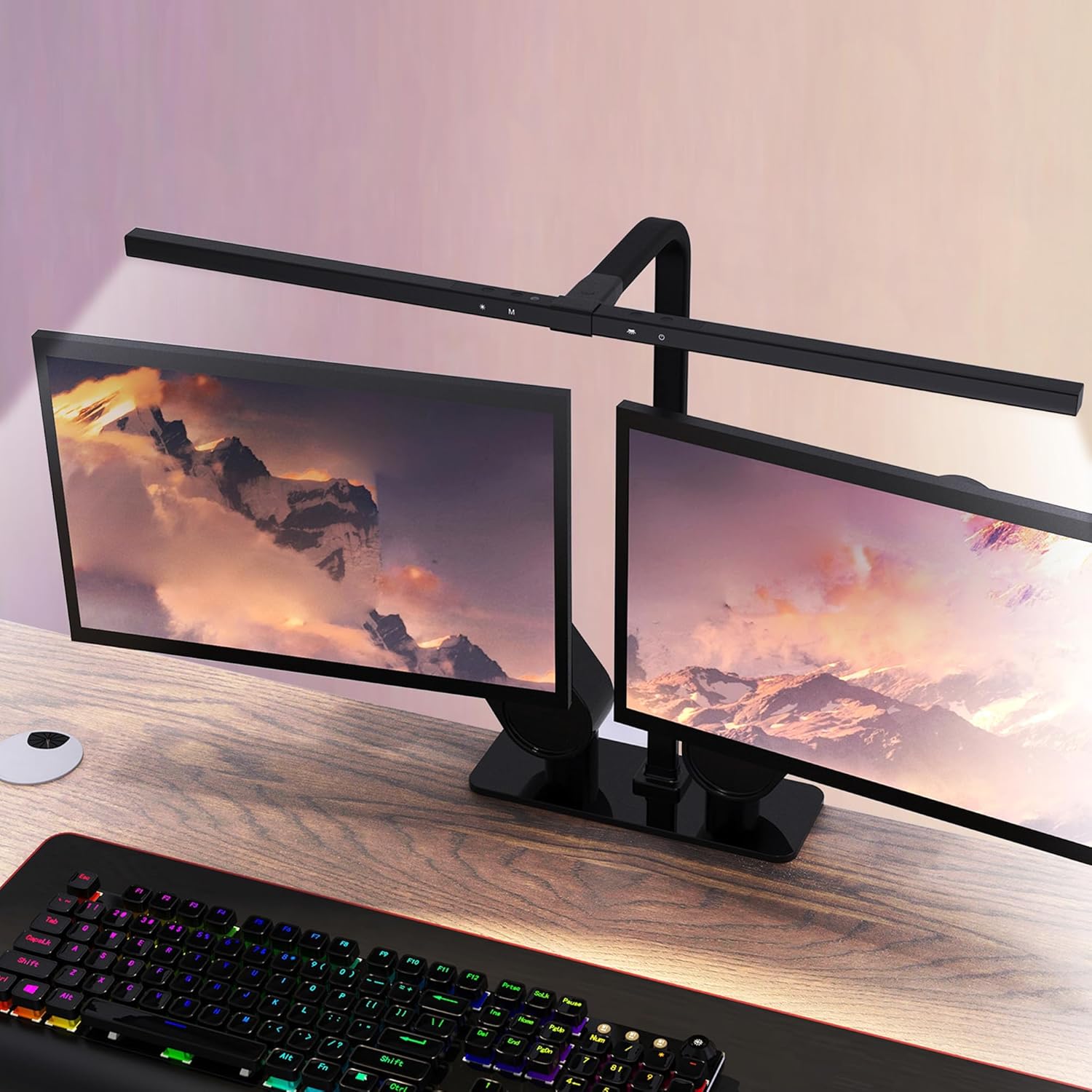 Curved Monitor E-Reading LED Light Bar - Dimmable & USB Powered