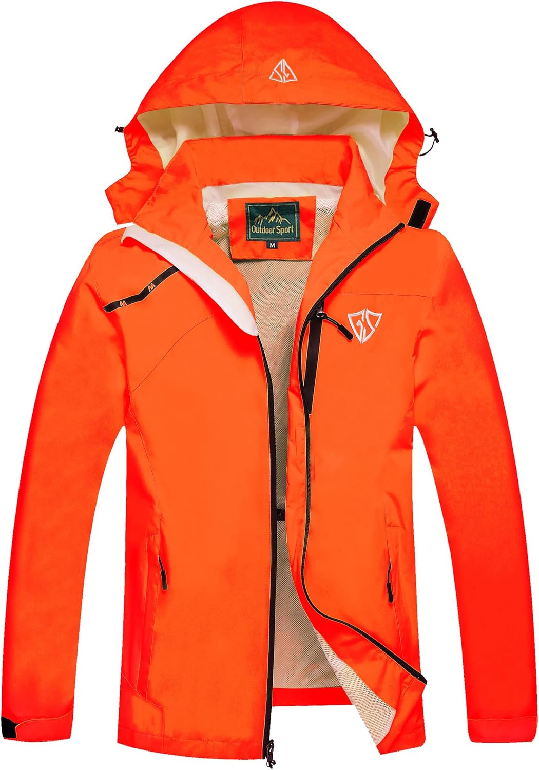 GIISAM Mens Windproof Jacket Lightweight Raincoat for Outdoor Use