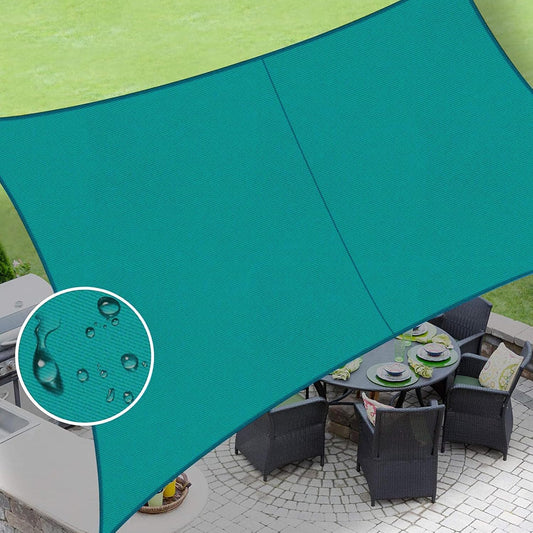 LOVE STORY Rectangle 7ftx12ft Waterproof Sun Shade Sail Canopy