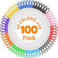 100Pack Kids Scissors Bulk 5 in Classroom Safety Scissors - Colorful