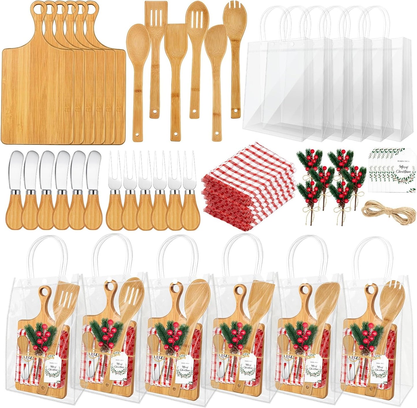 6 Set Christmas Kitchen Utensils Gift Set for Holiday Cheer