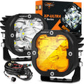 Auxbeam XP-Ultra 3 in LED Pods 80W 9600LM - Spot & Amber Combo