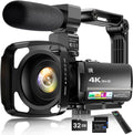 4K Video Camera Camcorder 64MP Vlogging Camera - Smooth 18x Zoom
