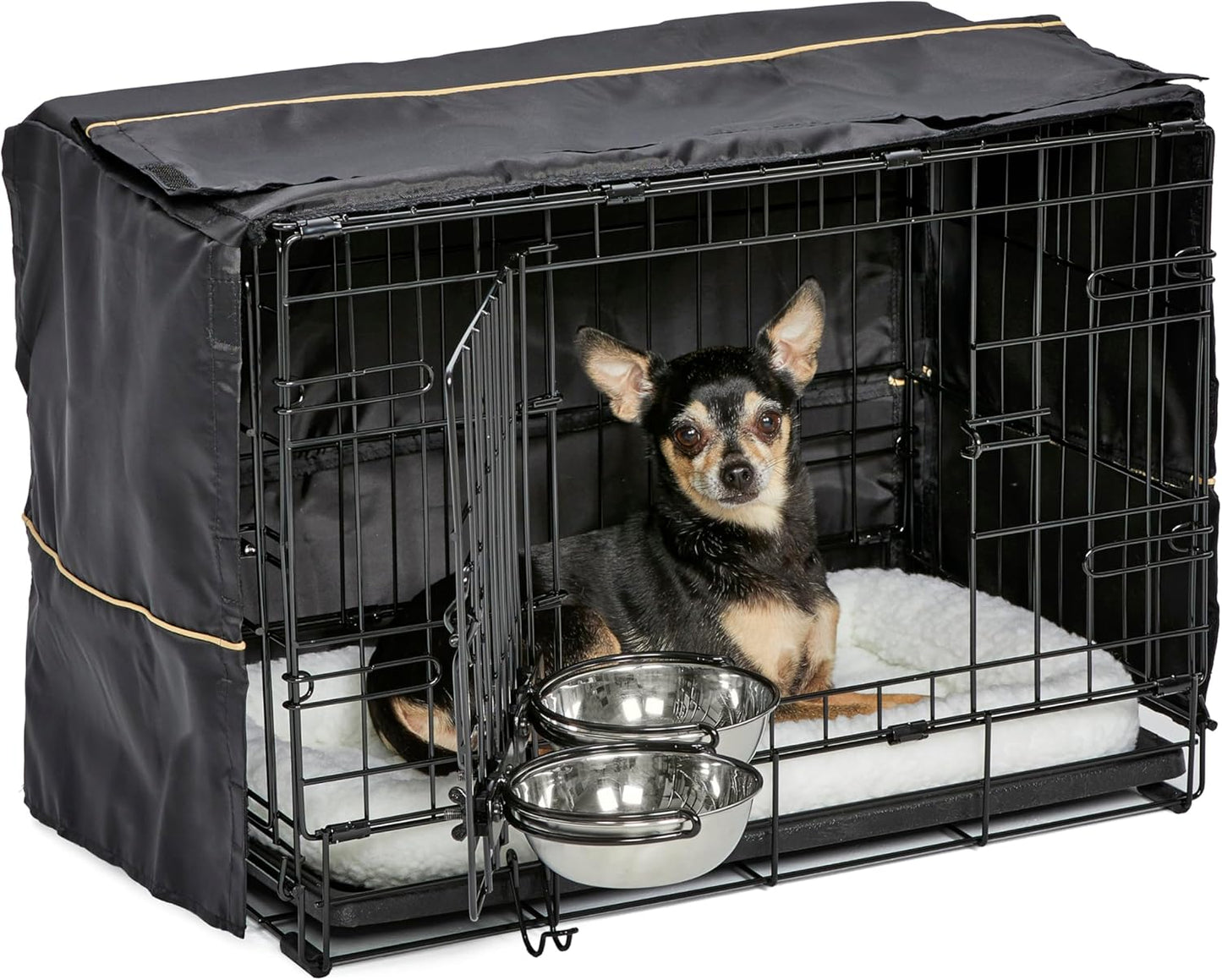 MidWest Homes for Pets 22-inch Dog Crate Bundle for Small Dogs