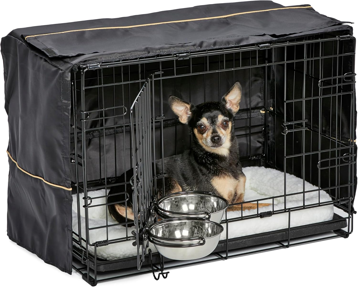 MidWest Homes for Pets 22-inch Dog Crate Bundle for Small Dogs