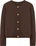 LILLUSORY Women Cropped Cardigan Sweater - Versatile Fall Layer