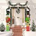 5ft Large Metal Christmas Nutcracker Yard Sign Set - Bold Holiday