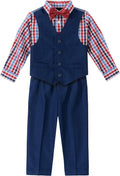Nautica Boys' 4-Piece Formal Suit Set with Vest and Tie - Smart Event