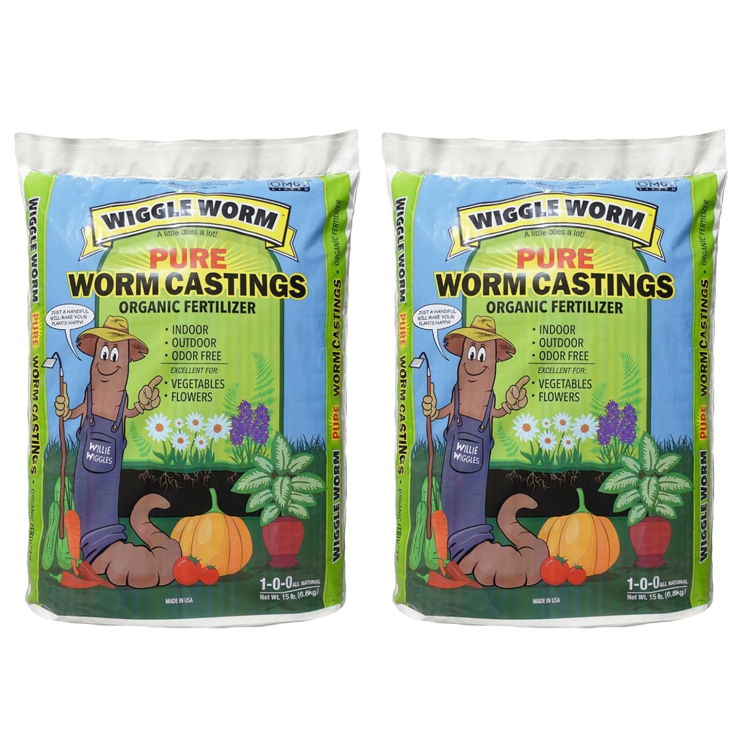 100% Pure Organic Worm Castings Fertilizer for Healthy Plants