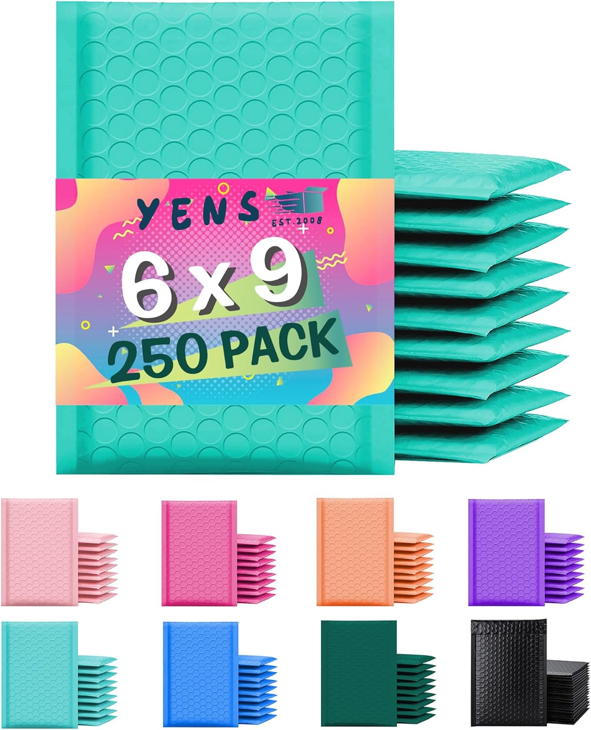 Yens Poly Bubble Mailers 6x10 Pack for Shipping and Mailing
