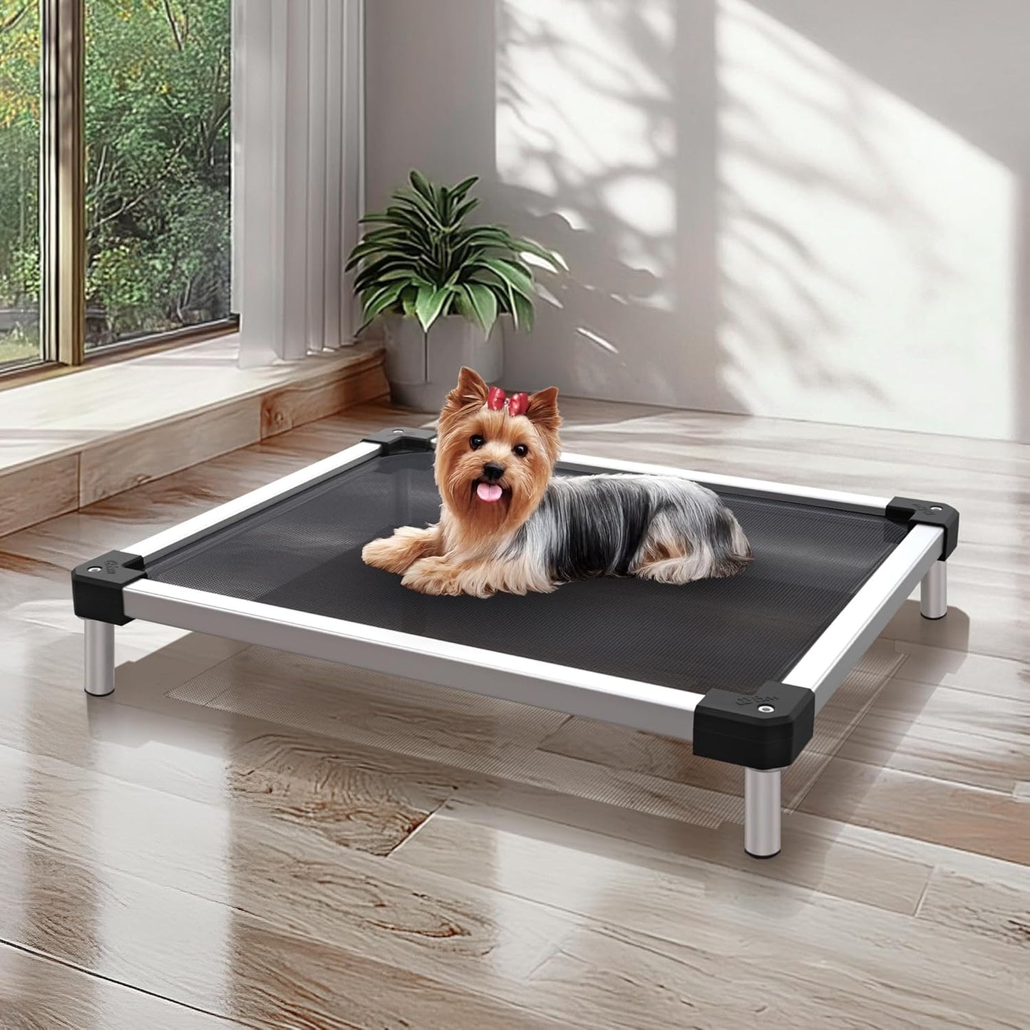 FXW TitanNest Chew-Proof Elevated Dog Bed for Indoor/Outdoor Use
