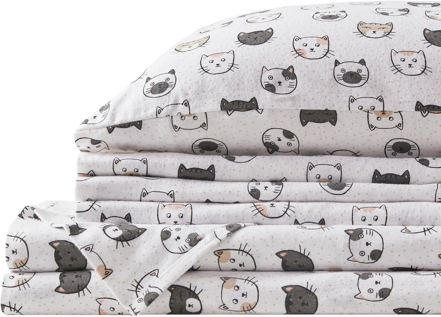 Comfort Spaces Cotton Flannel Sheets Set for Cozy Bedrooms